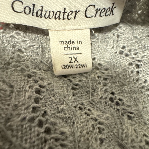 Coldwater Creek Silver Sequin Sweater - Picture 8 of 10